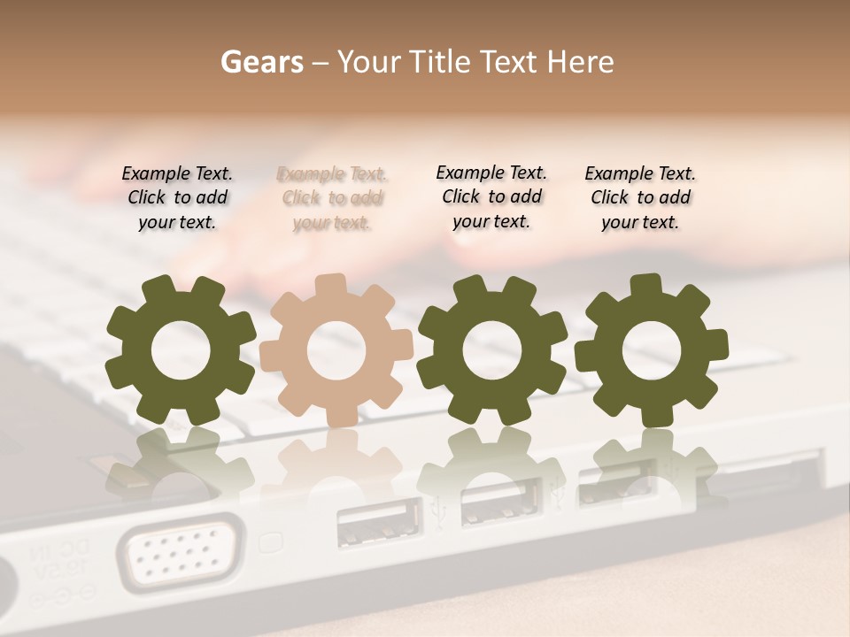 Communication Technology Person PowerPoint Template