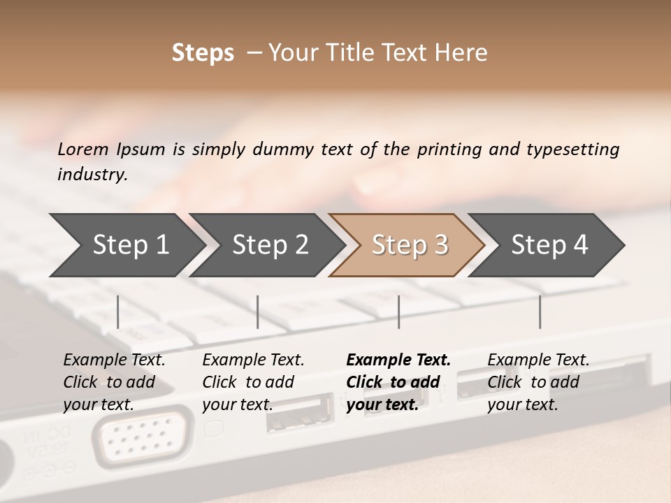 Communication Technology Person PowerPoint Template