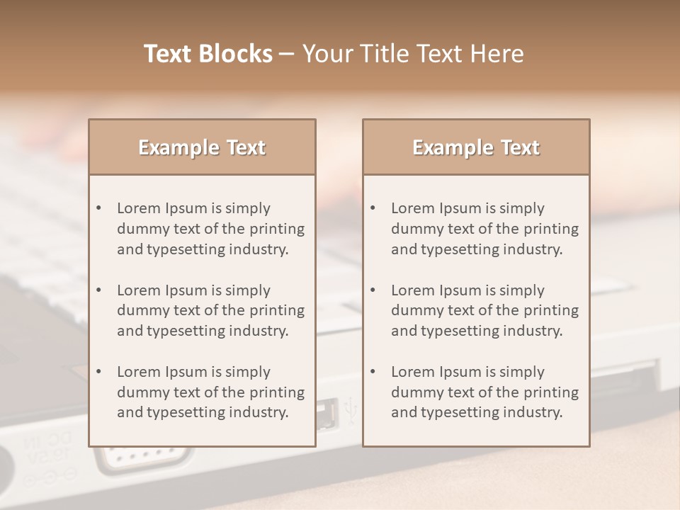 Communication Technology Person PowerPoint Template
