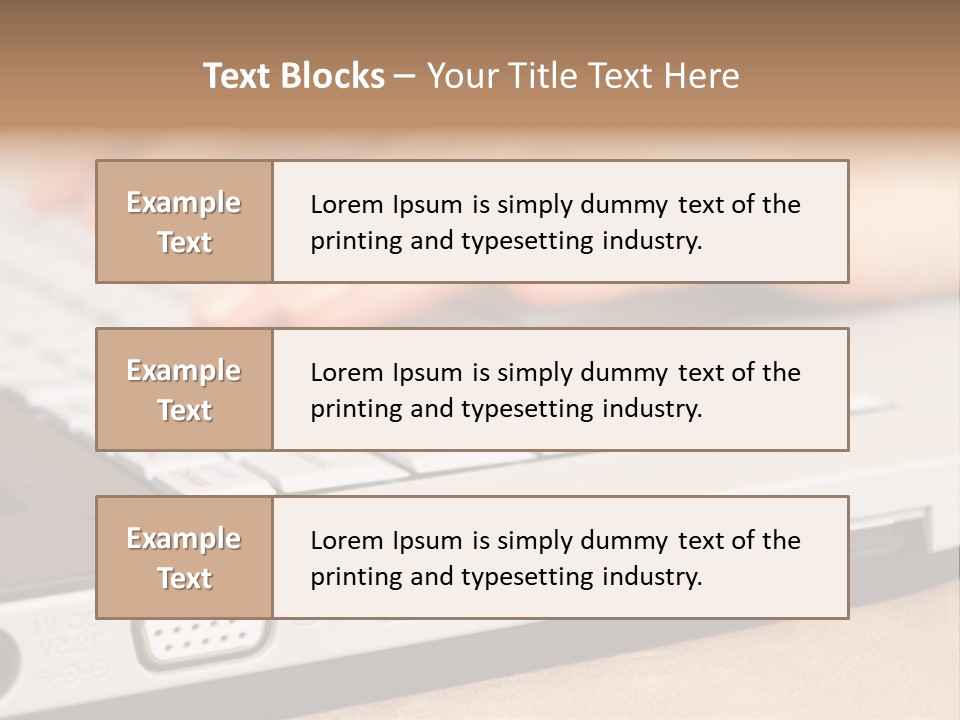 Communication Technology Person PowerPoint Template