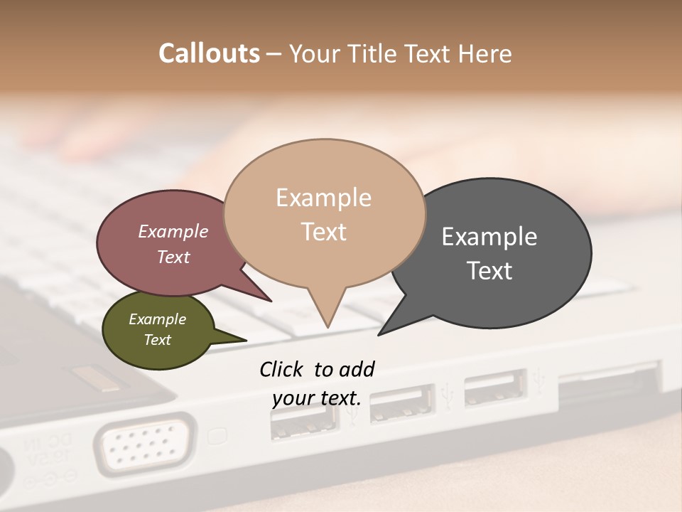 Communication Technology Person PowerPoint Template