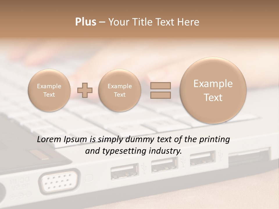 Communication Technology Person PowerPoint Template