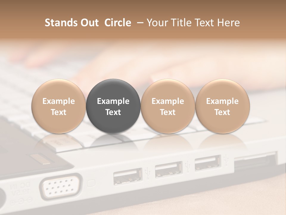 Communication Technology Person PowerPoint Template