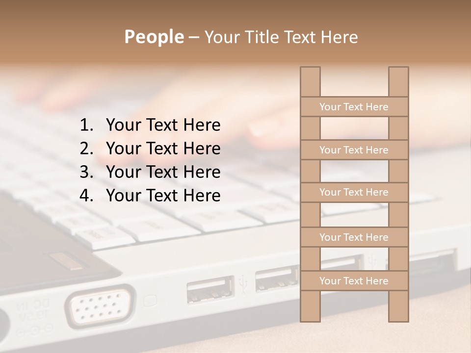 Communication Technology Person PowerPoint Template