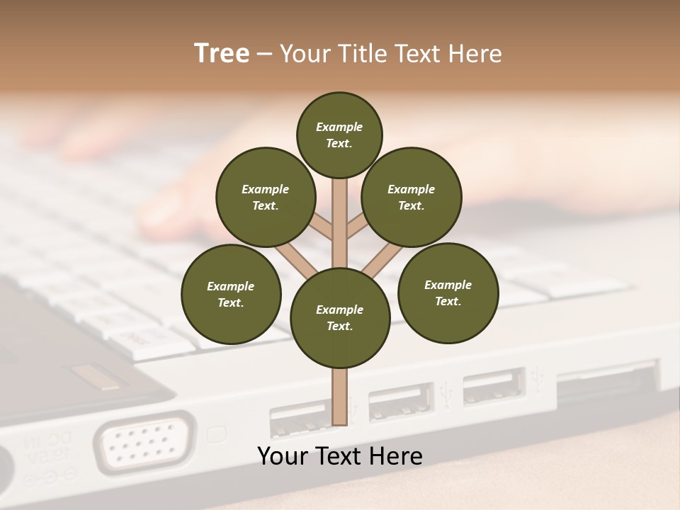 Communication Technology Person PowerPoint Template