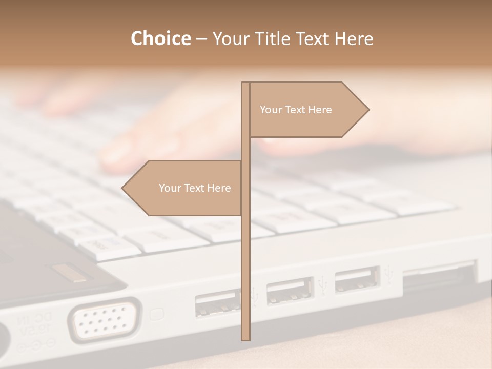 Communication Technology Person PowerPoint Template