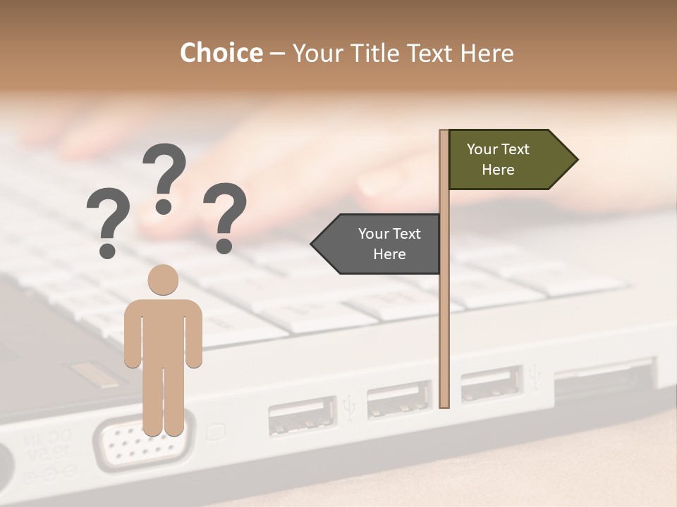 Communication Technology Person PowerPoint Template