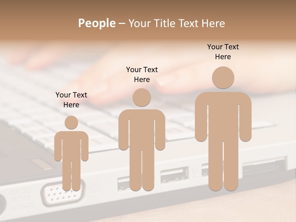 Communication Technology Person PowerPoint Template