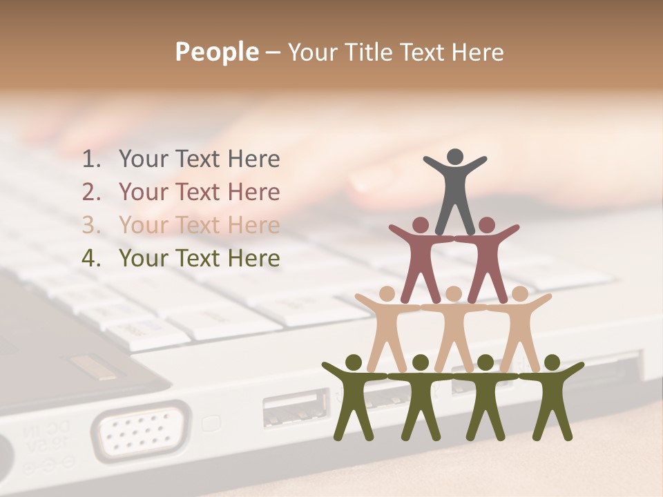 Communication Technology Person PowerPoint Template