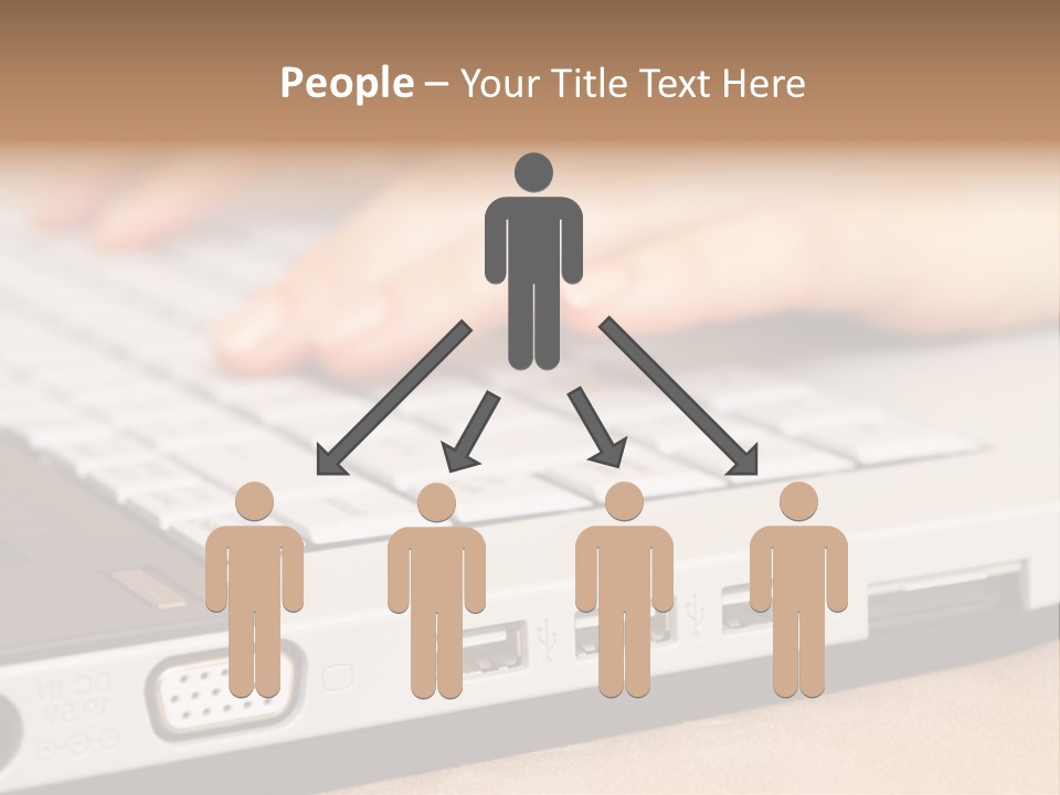Communication Technology Person PowerPoint Template