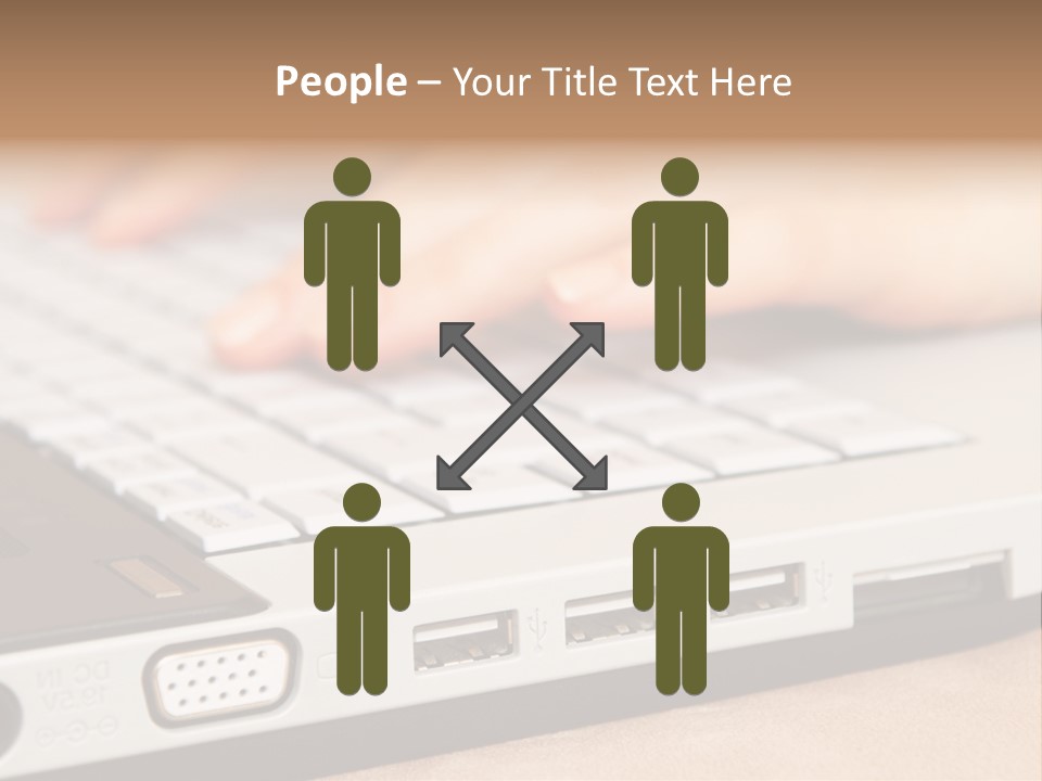 Communication Technology Person PowerPoint Template