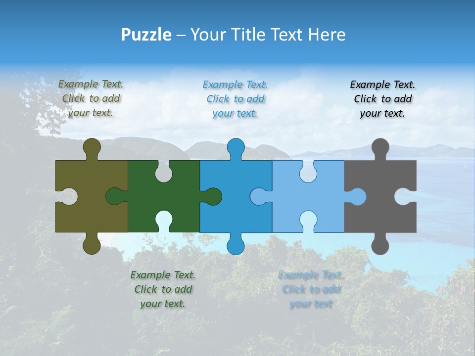 Snorkel Aqua Sunny PowerPoint Template