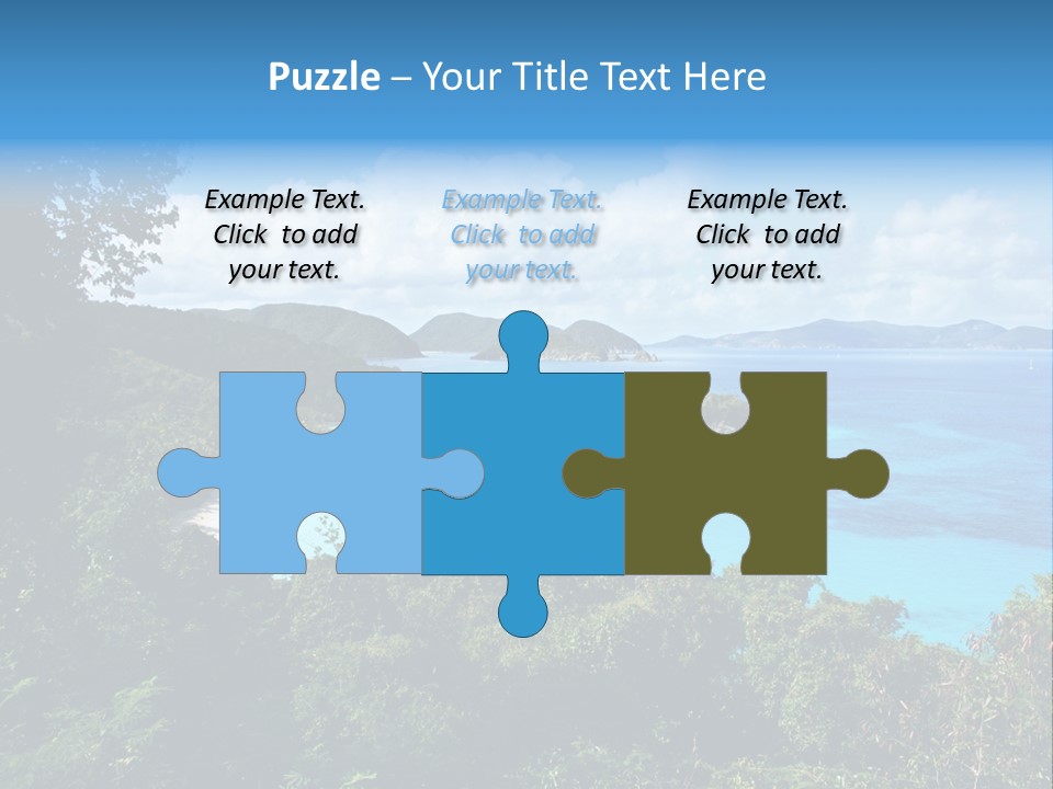 Snorkel Aqua Sunny PowerPoint Template