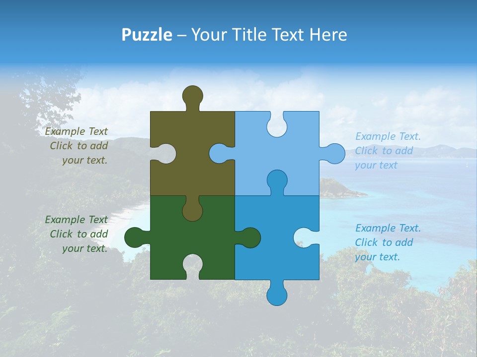 Snorkel Aqua Sunny PowerPoint Template