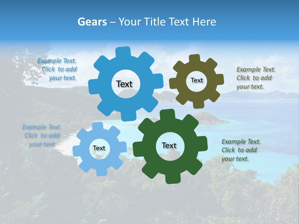 Snorkel Aqua Sunny PowerPoint Template