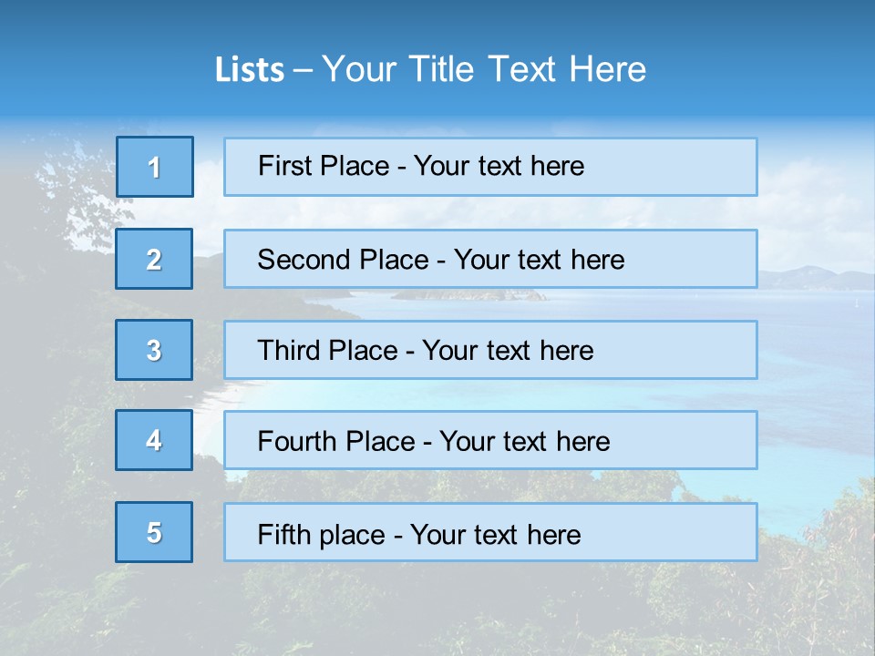 Snorkel Aqua Sunny PowerPoint Template