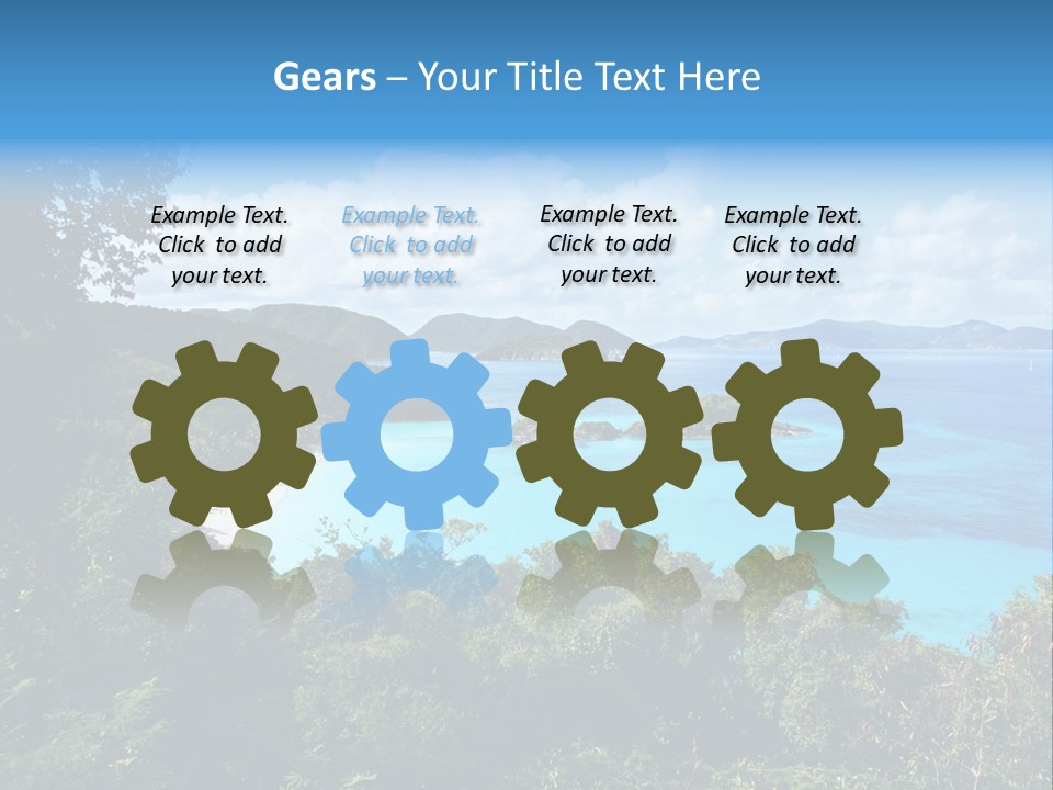 Snorkel Aqua Sunny PowerPoint Template