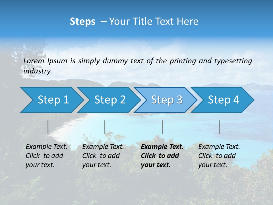 Snorkel Aqua Sunny PowerPoint Template