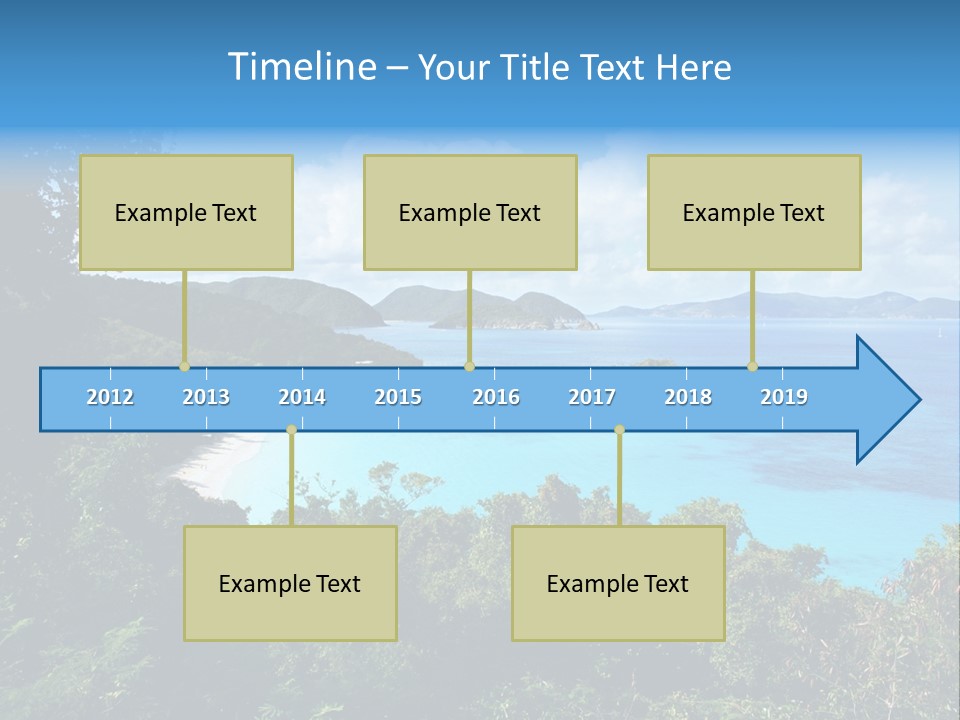 Snorkel Aqua Sunny PowerPoint Template