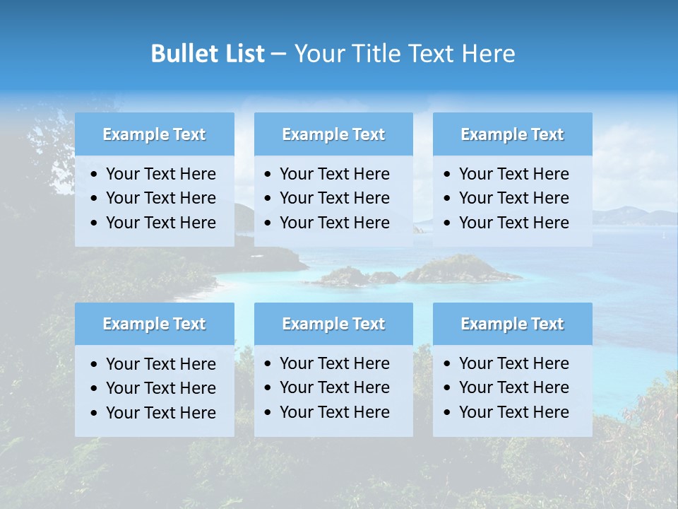 Snorkel Aqua Sunny PowerPoint Template