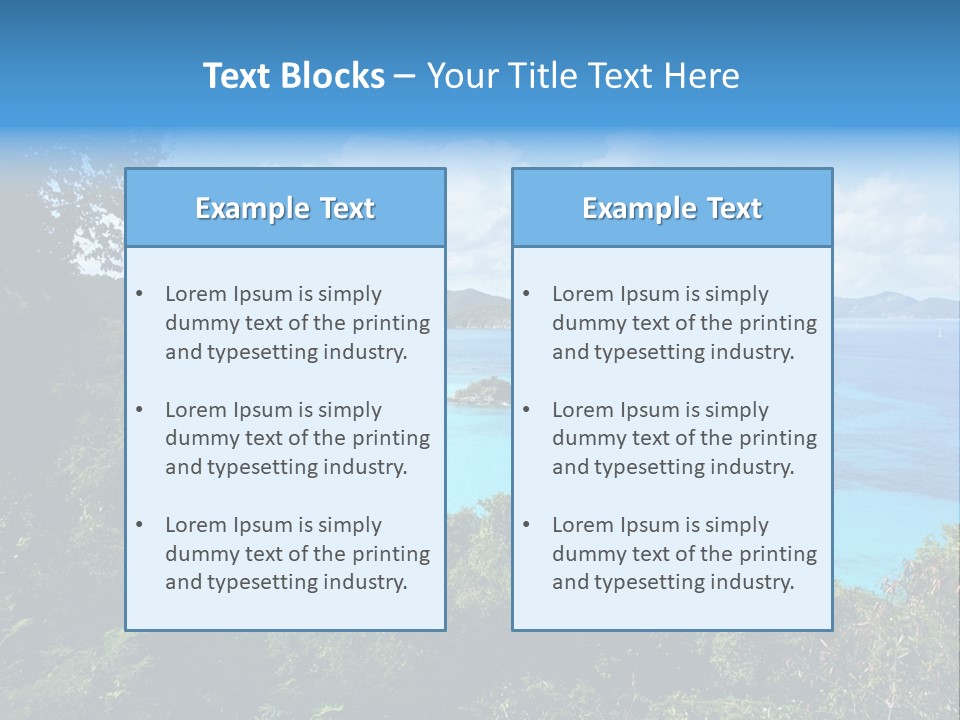 Snorkel Aqua Sunny PowerPoint Template