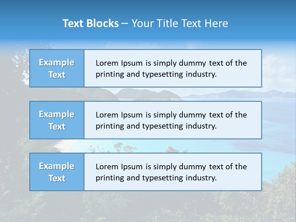 Snorkel Aqua Sunny PowerPoint Template