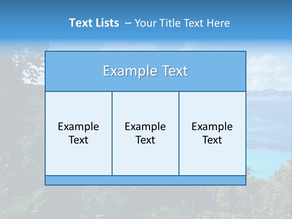Snorkel Aqua Sunny PowerPoint Template