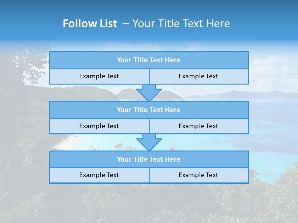 Snorkel Aqua Sunny PowerPoint Template