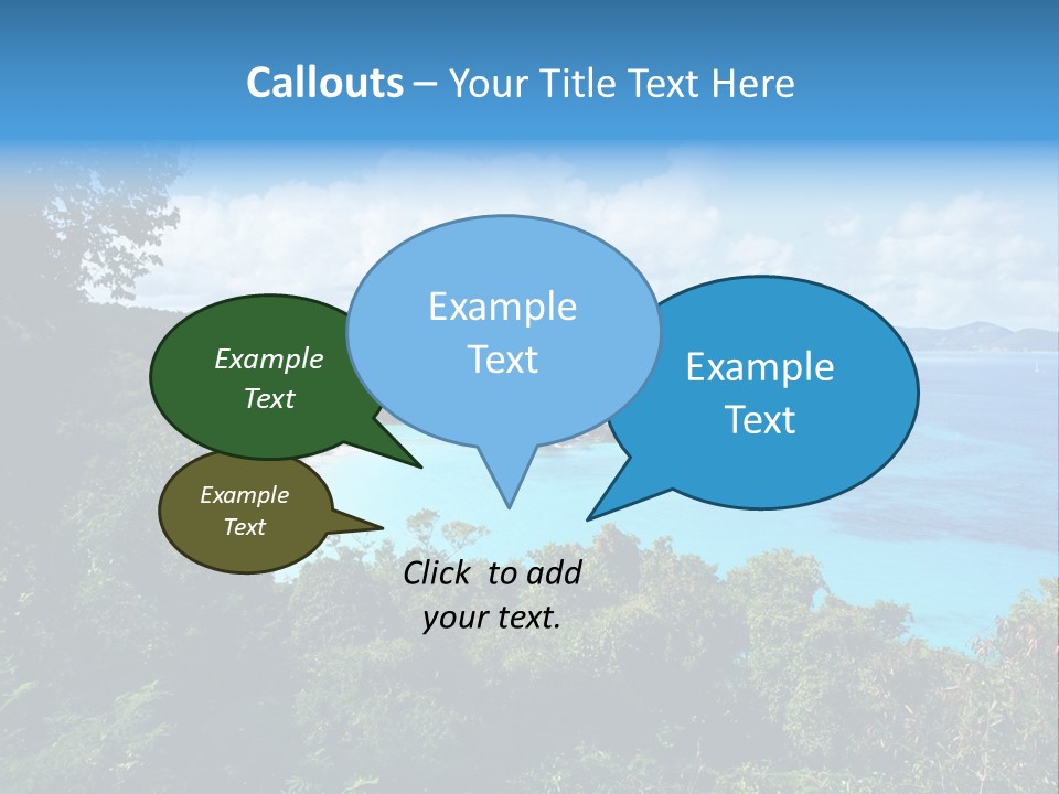 Snorkel Aqua Sunny PowerPoint Template