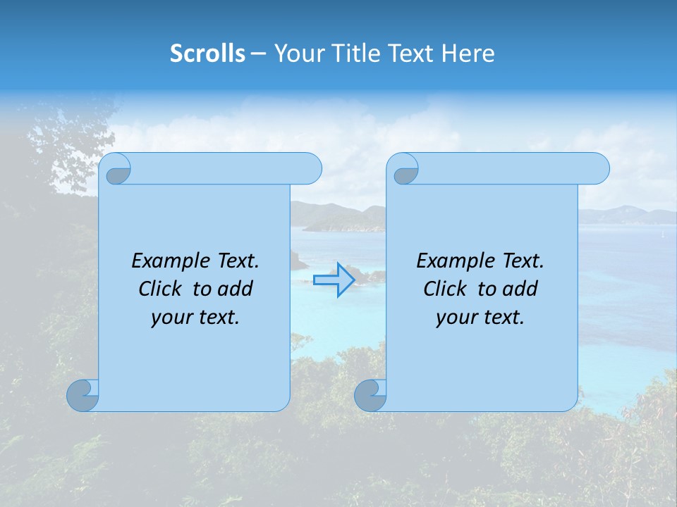 Snorkel Aqua Sunny PowerPoint Template