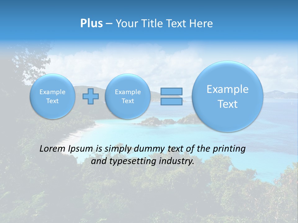 Snorkel Aqua Sunny PowerPoint Template