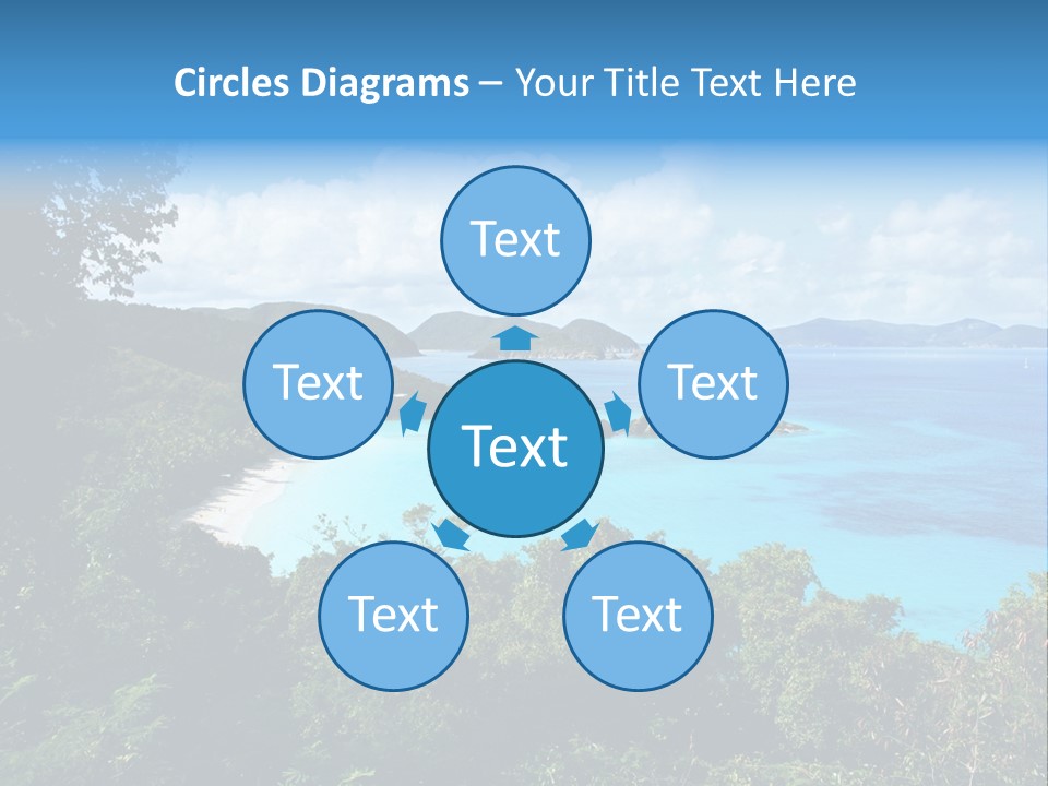 Snorkel Aqua Sunny PowerPoint Template