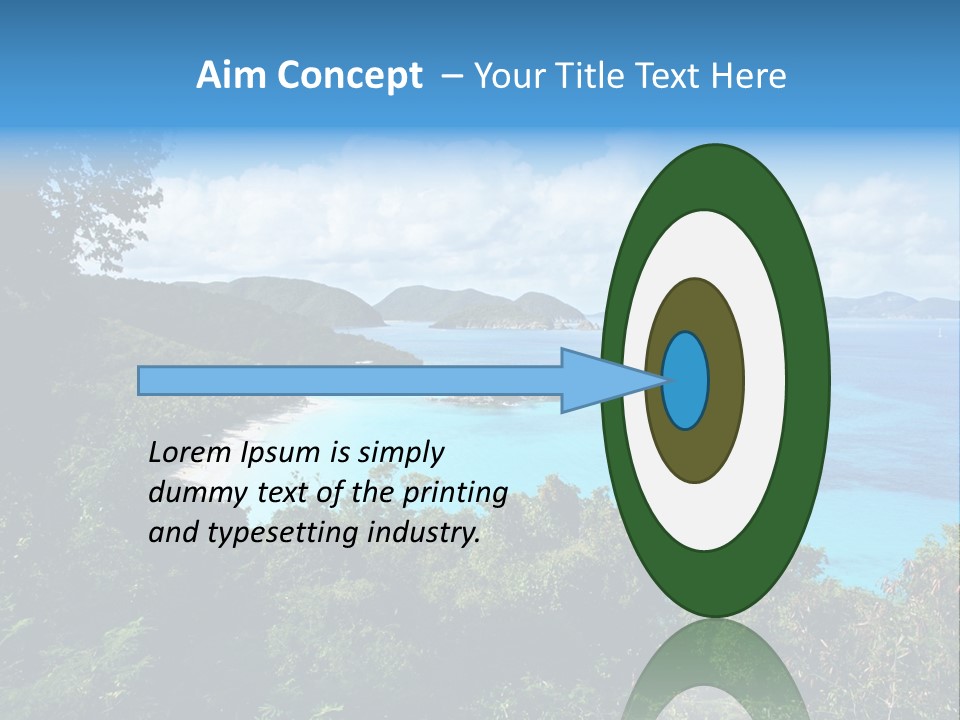 Snorkel Aqua Sunny PowerPoint Template