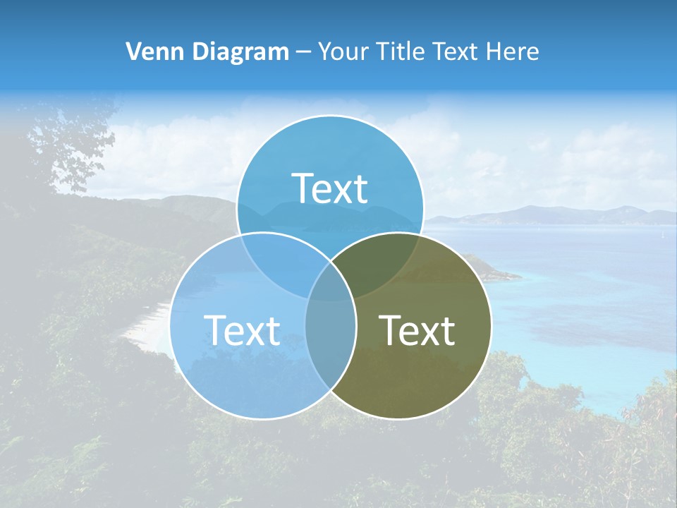 Snorkel Aqua Sunny PowerPoint Template