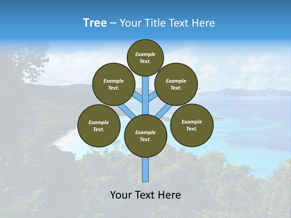 Snorkel Aqua Sunny PowerPoint Template