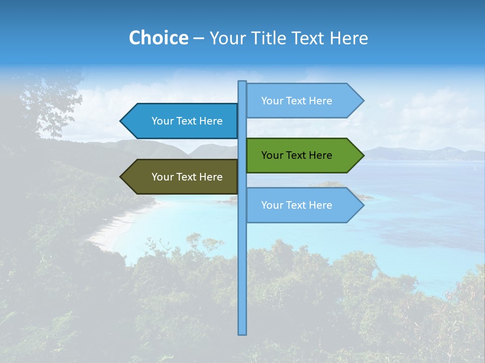 Snorkel Aqua Sunny PowerPoint Template