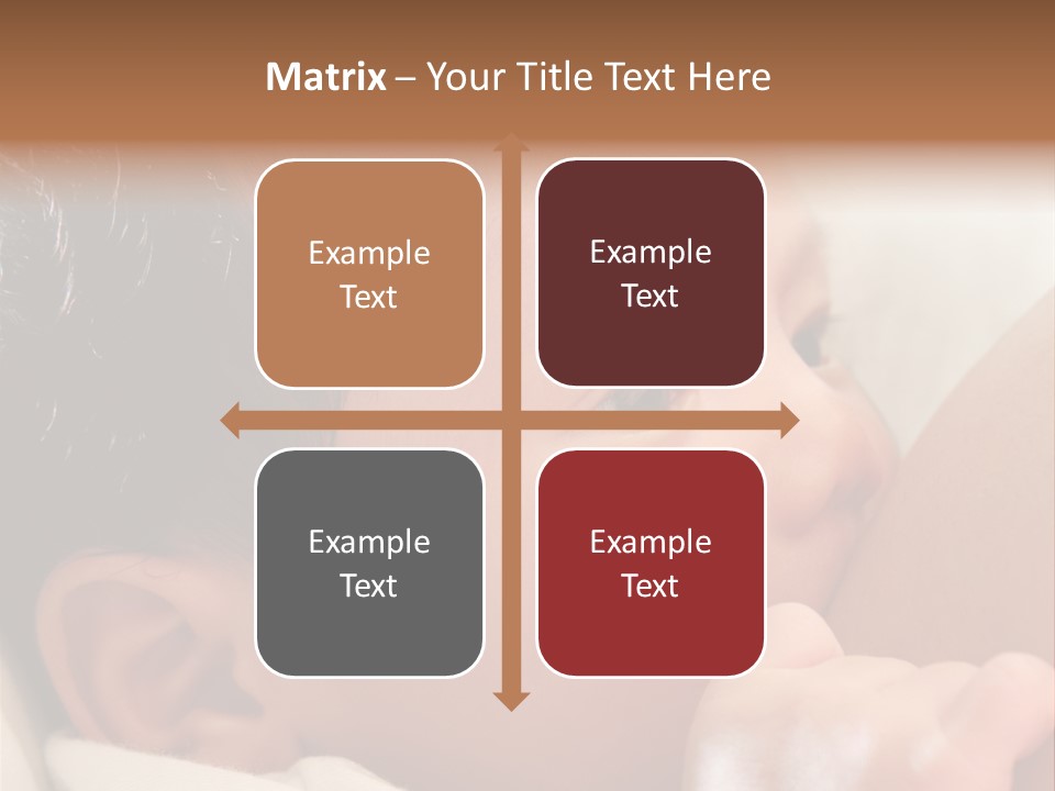 A Baby Is Holding His Hand Up To His Mouth PowerPoint Template