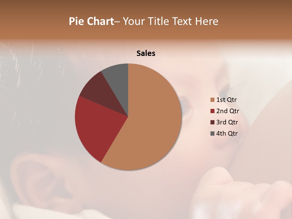 A Baby Is Holding His Hand Up To His Mouth PowerPoint Template