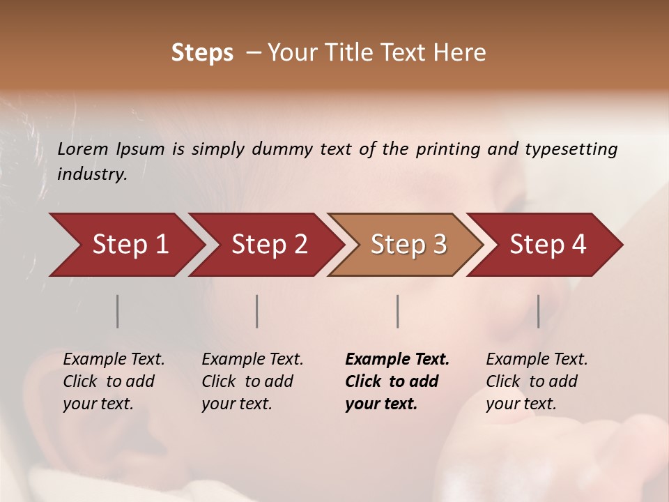 A Baby Is Holding His Hand Up To His Mouth PowerPoint Template