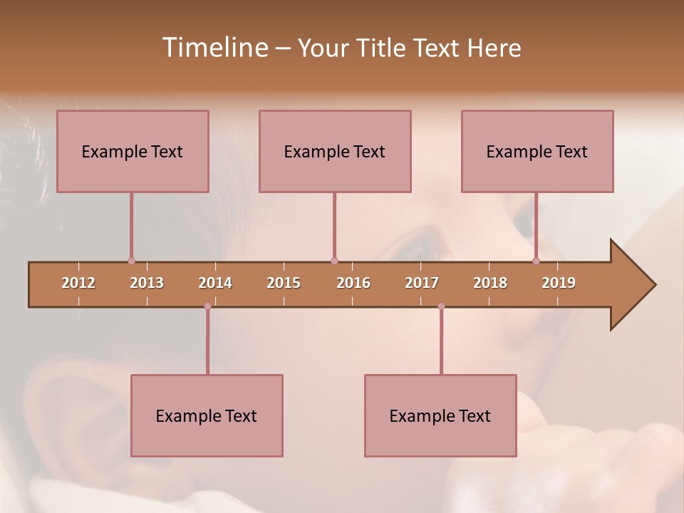 A Baby Is Holding His Hand Up To His Mouth PowerPoint Template