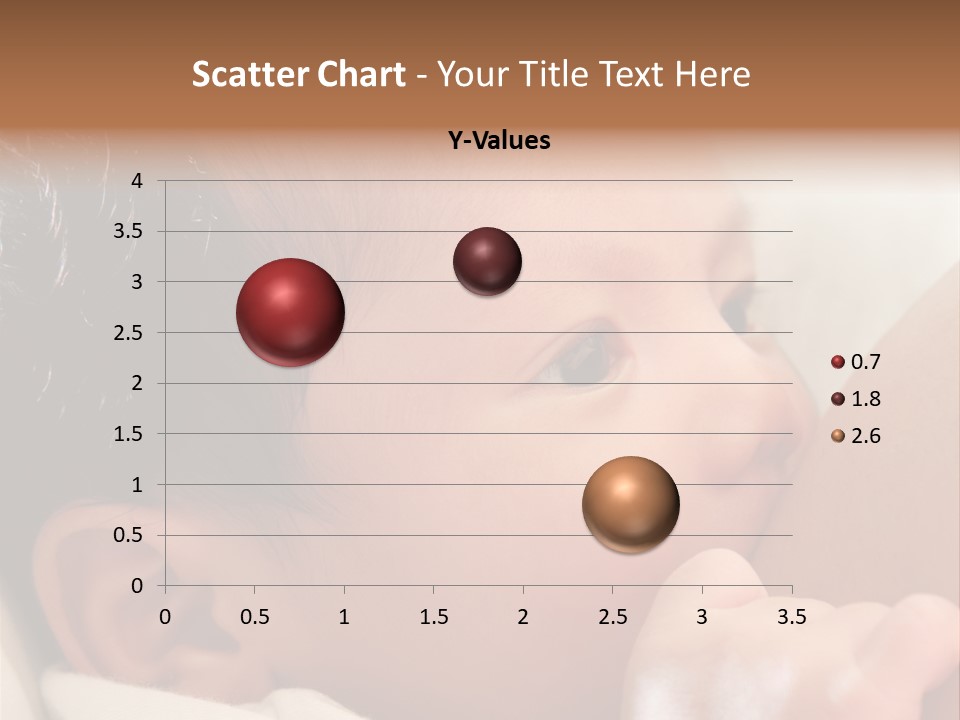 A Baby Is Holding His Hand Up To His Mouth PowerPoint Template