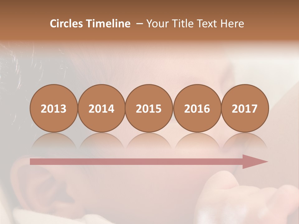 A Baby Is Holding His Hand Up To His Mouth PowerPoint Template