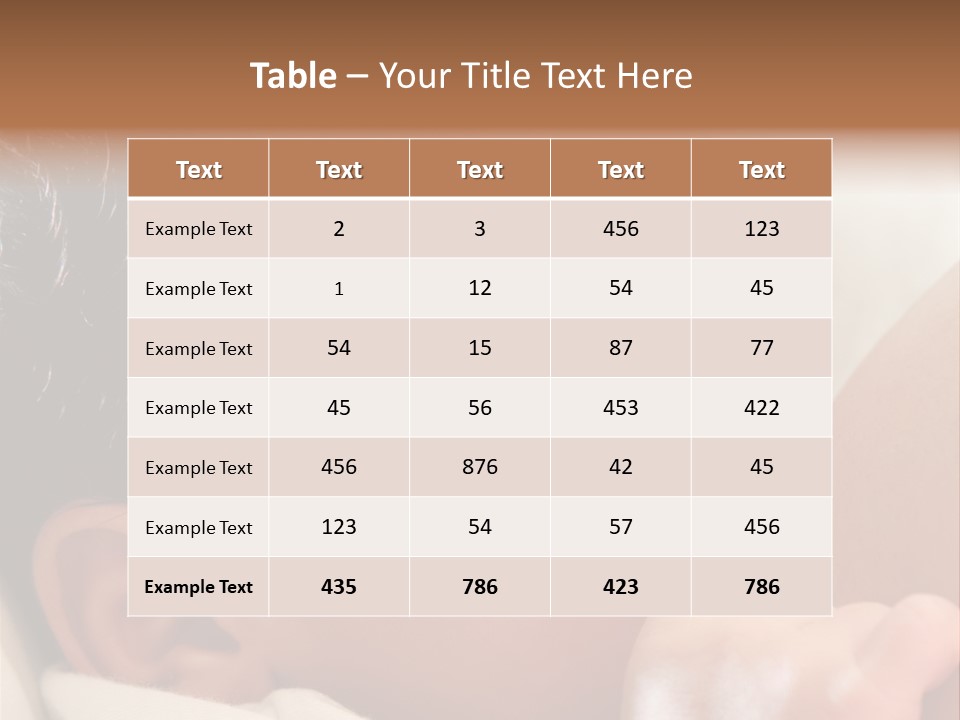 A Baby Is Holding His Hand Up To His Mouth PowerPoint Template