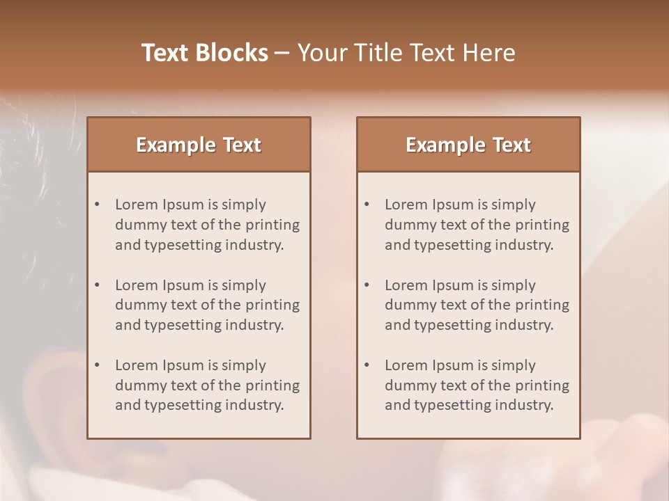 A Baby Is Holding His Hand Up To His Mouth PowerPoint Template
