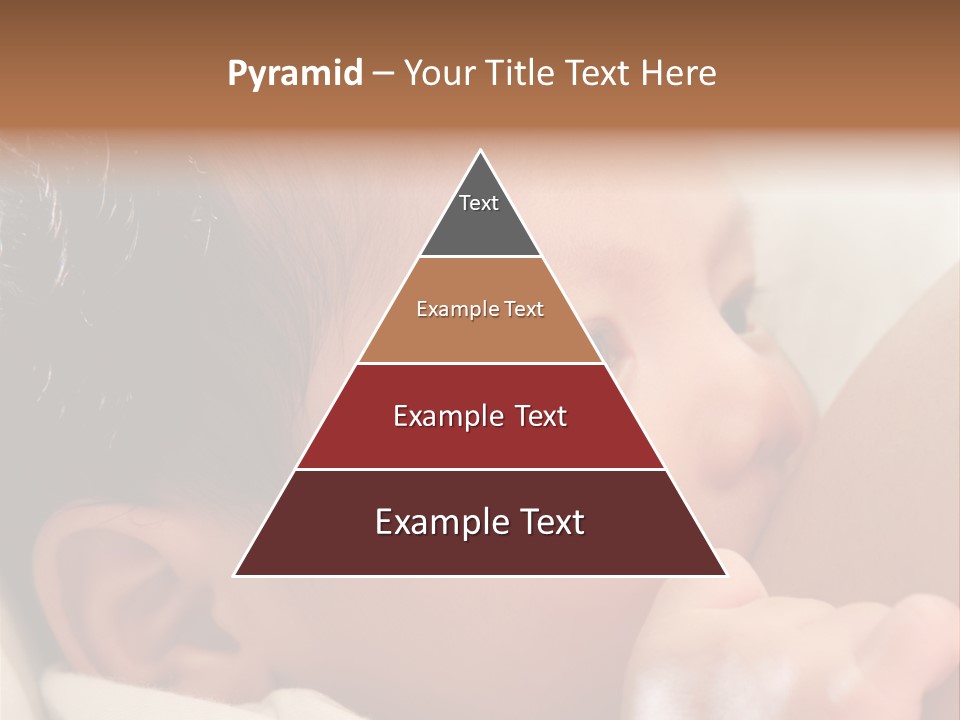 A Baby Is Holding His Hand Up To His Mouth PowerPoint Template