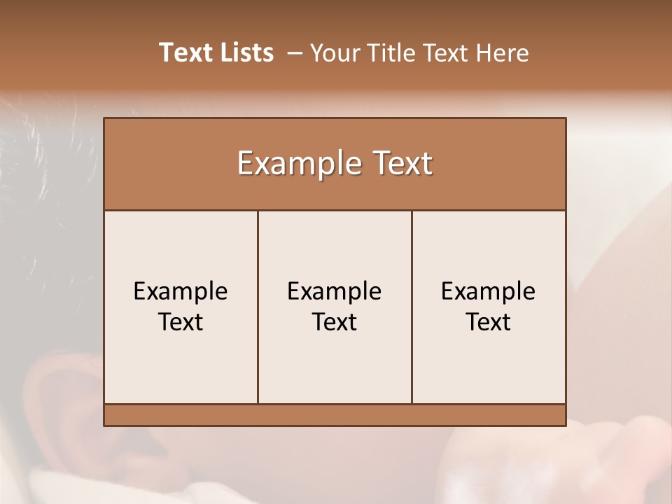 A Baby Is Holding His Hand Up To His Mouth PowerPoint Template