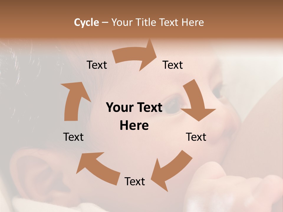 A Baby Is Holding His Hand Up To His Mouth PowerPoint Template