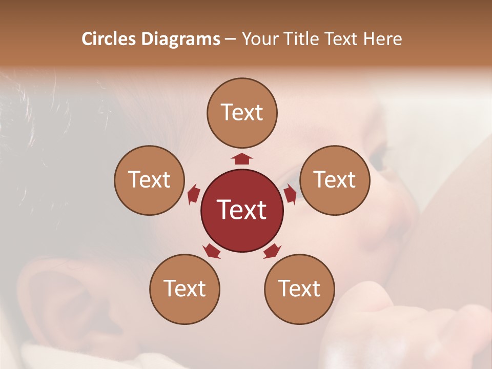 A Baby Is Holding His Hand Up To His Mouth PowerPoint Template