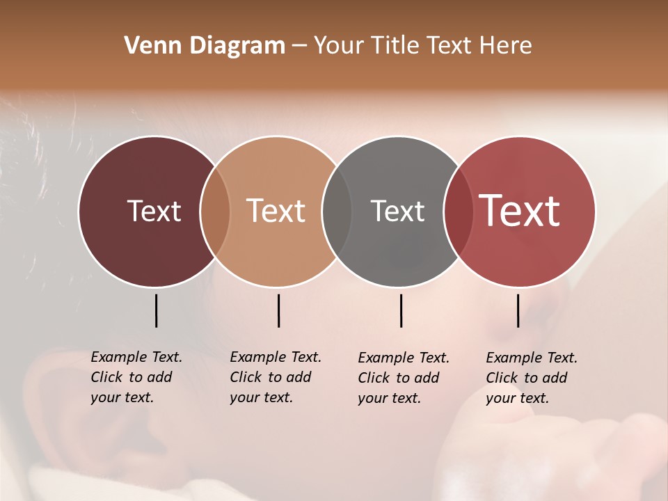 A Baby Is Holding His Hand Up To His Mouth PowerPoint Template