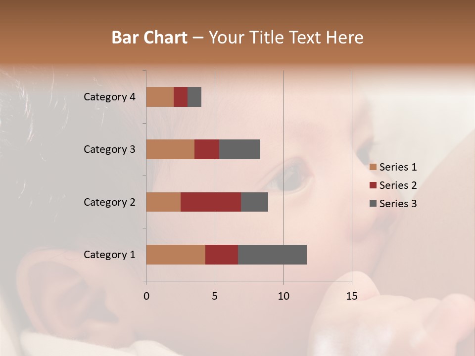 A Baby Is Holding His Hand Up To His Mouth PowerPoint Template
